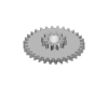 Intermediate ratchet wheel, assembled