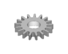 Date corrector intermediate setting wheel