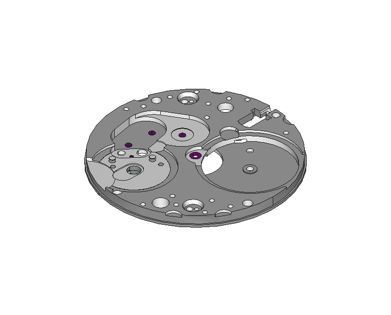 Platine, montée