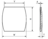 Glass, barrel, double dome, H = 25,98 mm